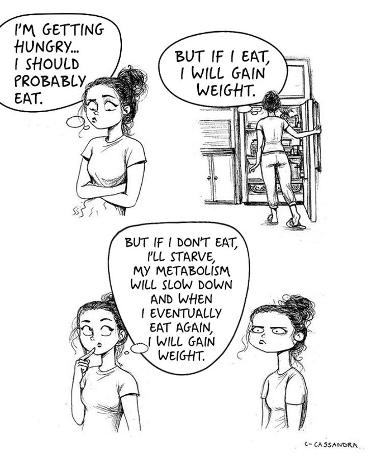 15 Wonderfully Amusing Cartoons About Challenges That Every Woman Can Relate To