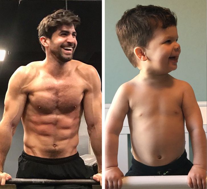 A Toddler Recreates His Uncle’s Photos on Instagram Showing that Charisma Can Be Inherited