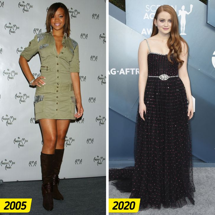 How 15 Same-Age Pairs of Celebs Looked on Red Carpets in the 2000s vs Now