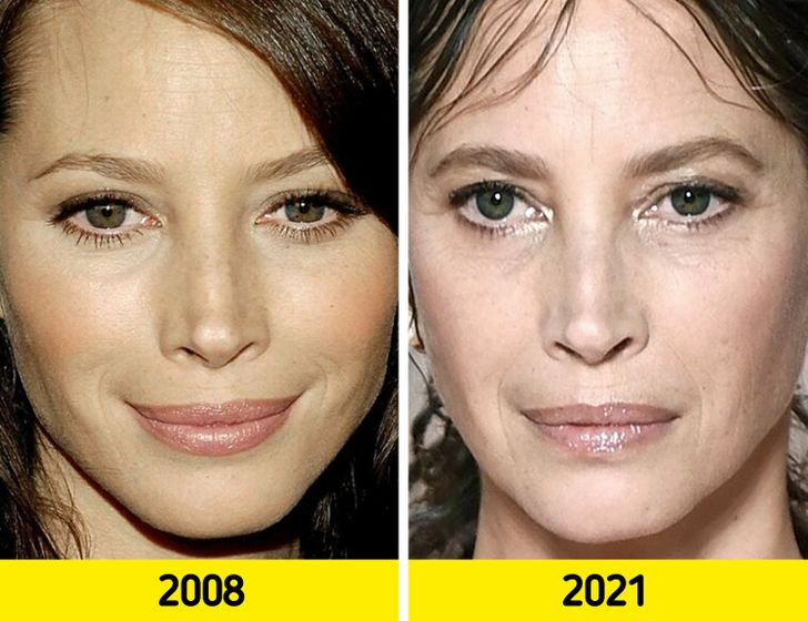 17 Pairs of Photos That Show How the Faces of Top Models Change With Time