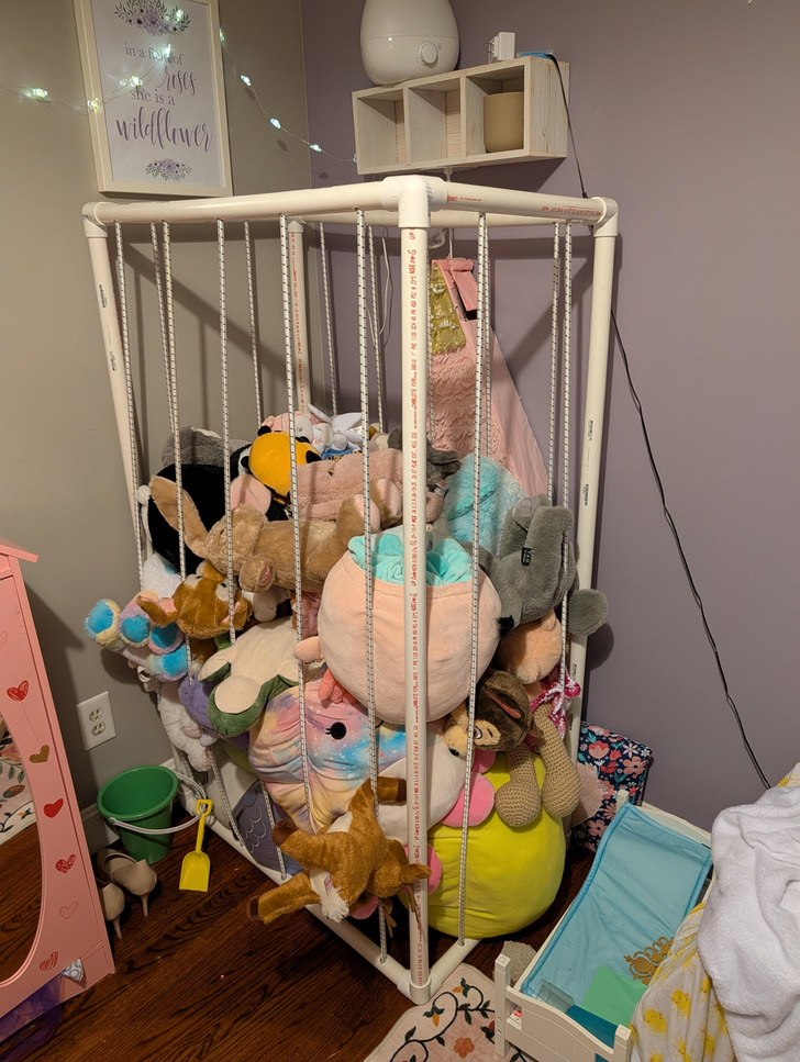 A Dad Built a “Stuffy Jail” for His Daughter’s Collection, and She Moved In
