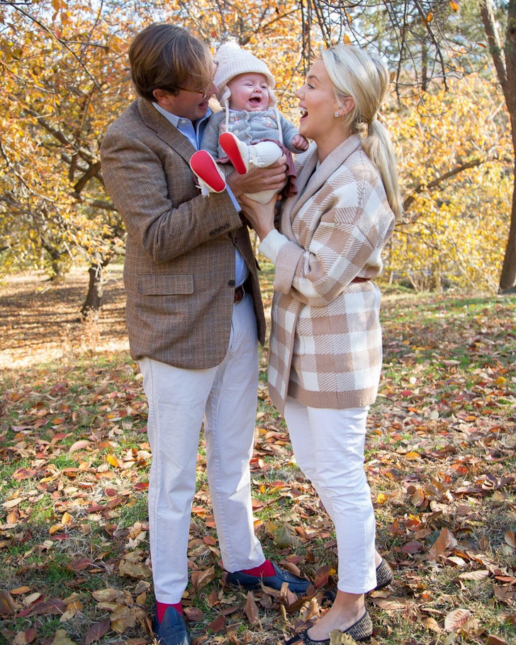 An Extremely Late Attempt at a Christmas Card in the Park, With a Baby in the Middle