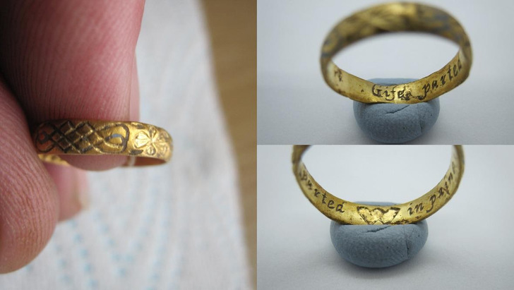 A 17th-Century Gold Posy Ring From a Farm Field in Scotland