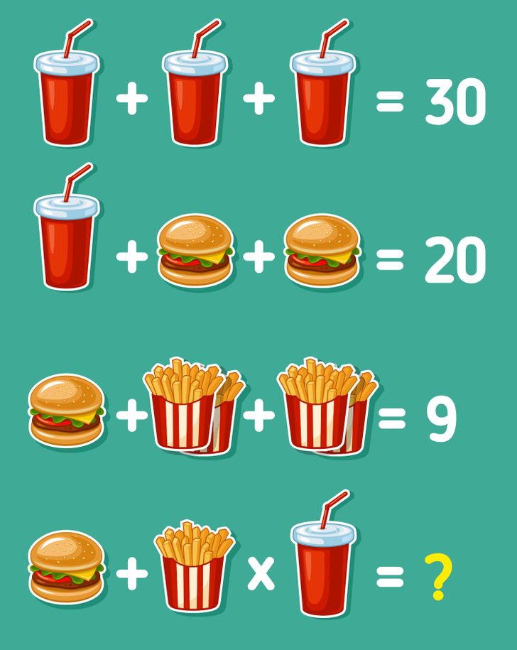 fast food puzzle