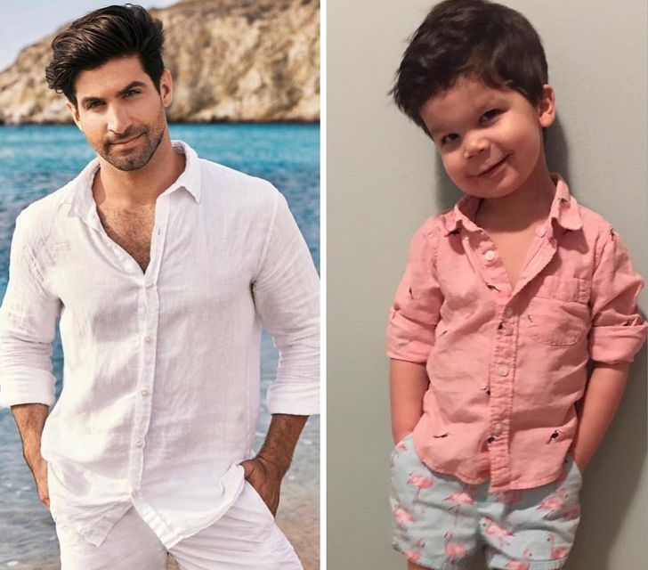 A Toddler Recreates His Uncle’s Photos on Instagram Showing that Charisma Can Be Inherited