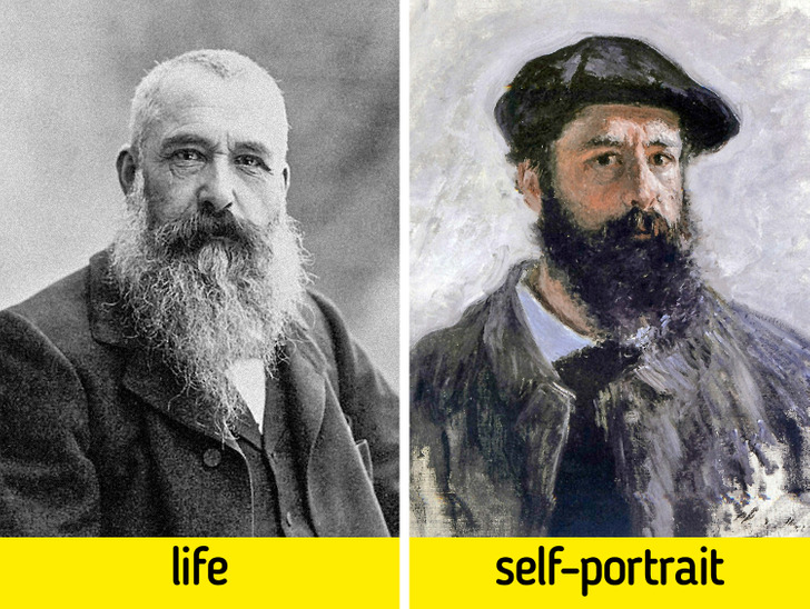 What 16 Famous Painters Looked Like in Their Self-Portraits and in Real Life