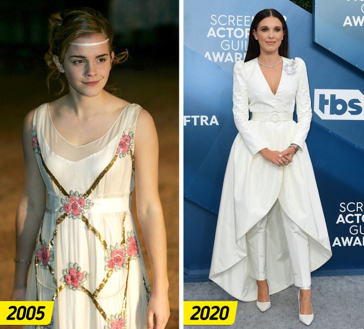 How 15 Same-Age Pairs of Celebs Looked on Red Carpets in the 2000s vs Now