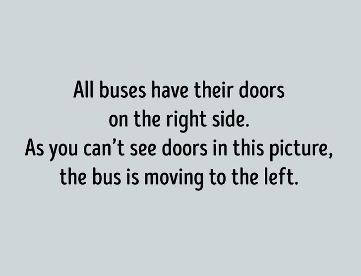 which way is the bus going