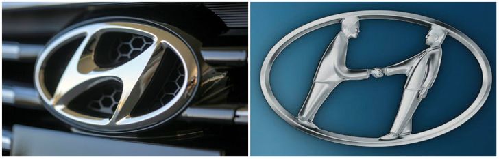 FAMOUS LOGOS WITH HIDDEN MEANINGS hyundai