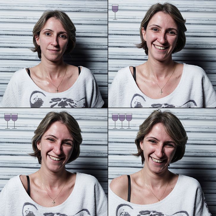 Photos That Show How We Look after 1, 2 and 3 Glasses of Wine