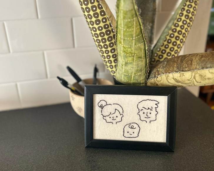 A Family Photo Nobody Remembered to Take, So It Got Embroidered Instead