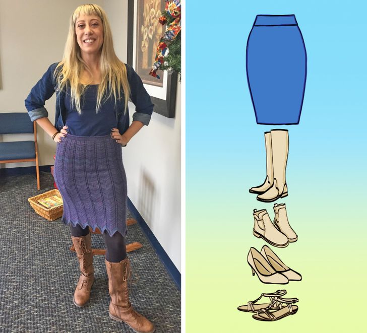 How to Wear Shoes With Skirts of 