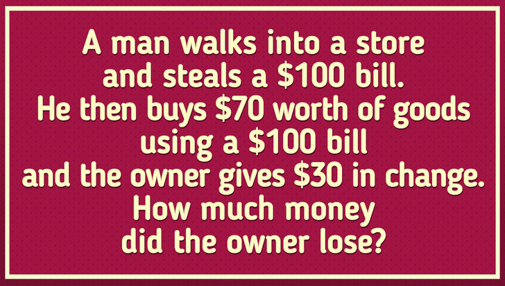 Answer to the Viral A Man Steals $100 from a Shop Riddle