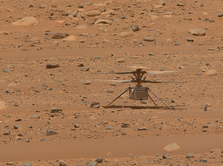 Ingenuity on Mars, seen by Perseverance’s Mastcam-Z, sol 768