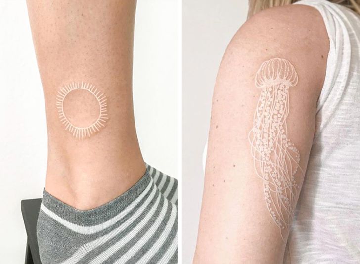 White Ink Tattoos For People With Pale Skins