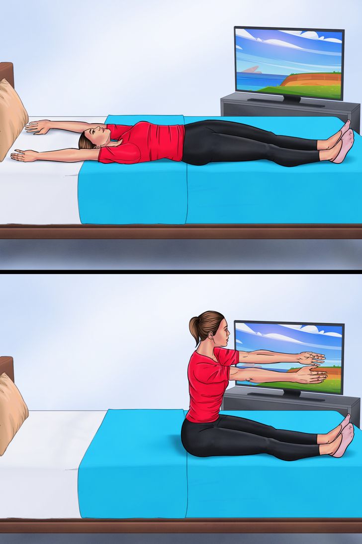 10 Body Shaping Exercises You Can Literally Do While Lying in Bed