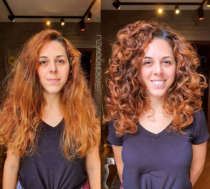 A Hair Stylist From Brazil Turns Shapeless Long Hair Into Elastic Curls