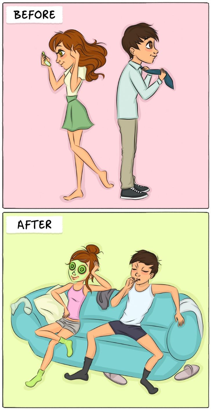 Your life before and after marriage, in pictures