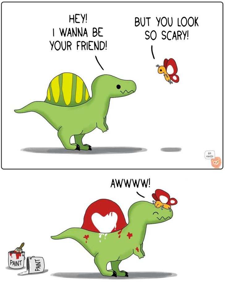 25 Tender Comics Showing What Could Happen if Animals Had Human Relationships