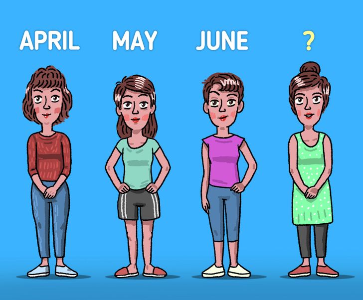 Tracy’s mother has 4 children. One child is named April. The second one is May. The third is June. What‘s the fourth one’s name?