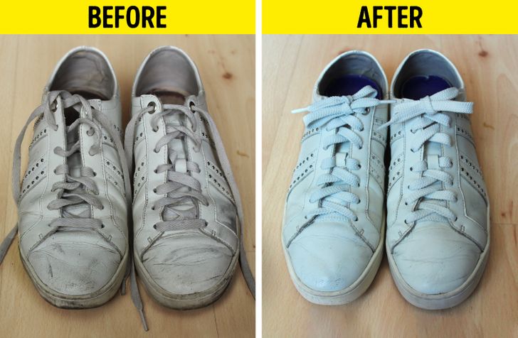 how to make a white shoe white again