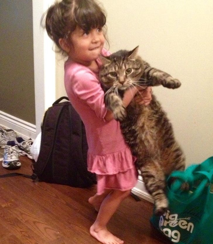 15 Pictures That Show How Patient Animal Love Can Be for Their Young Owners