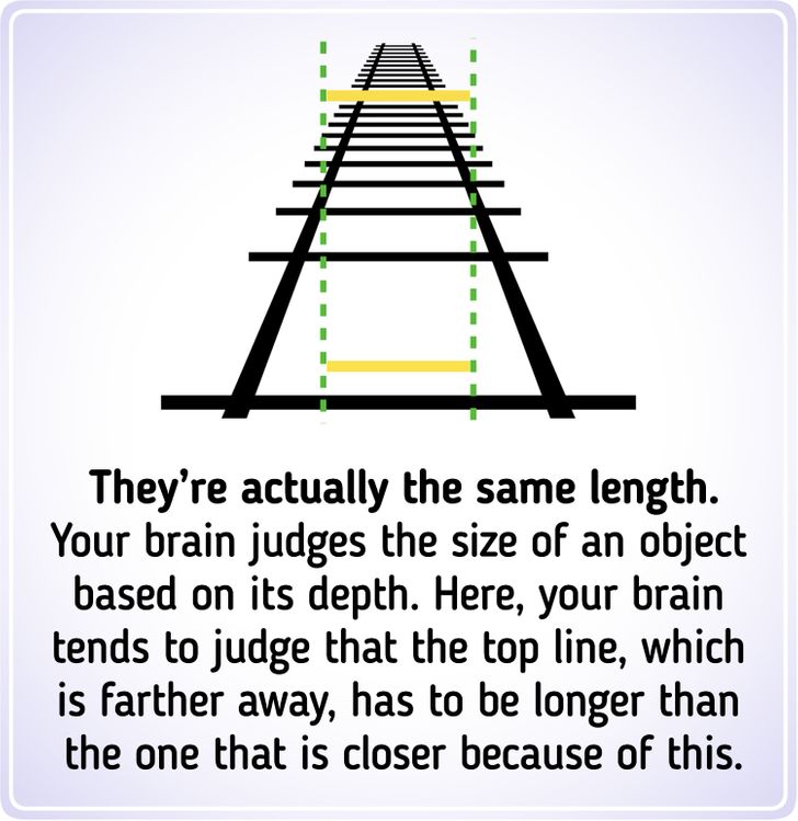 Optical Illusion: Only 2% of People Can Tell Which Green Line Is Longer In  5 Seconds