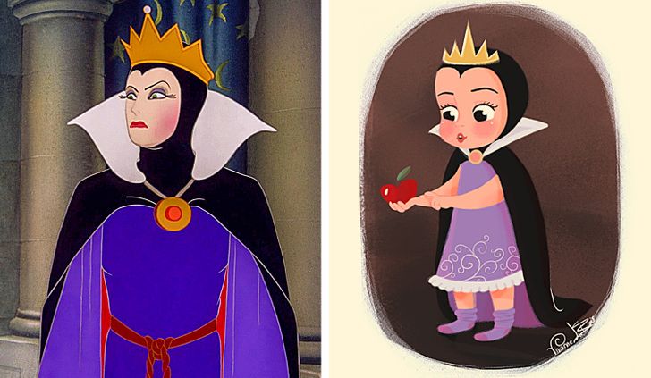 An Artist Imagines What Disney Villains Could Look Like as Babies 