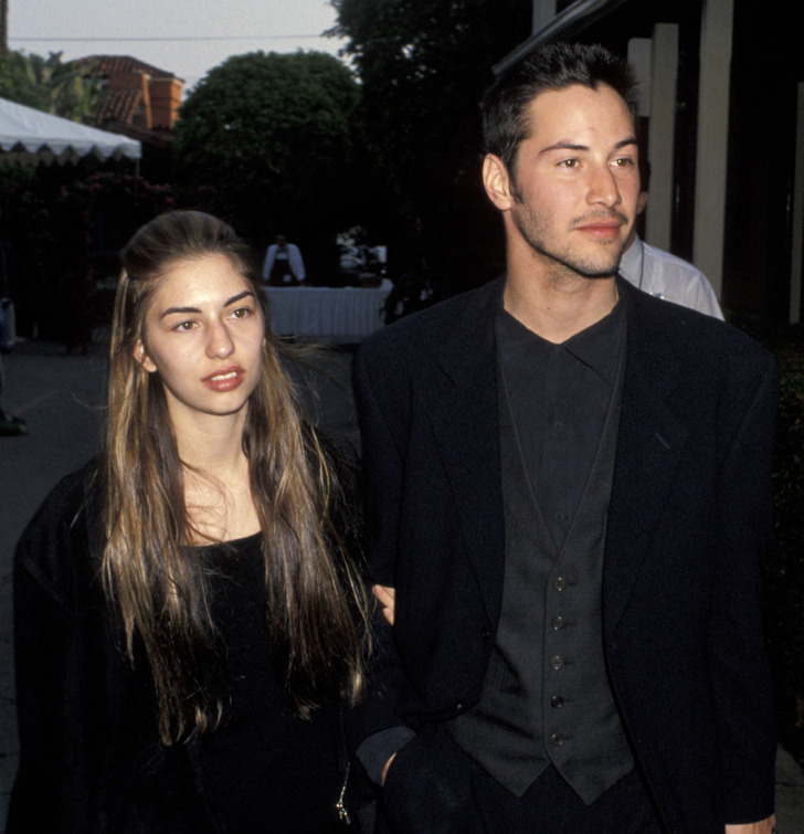 Keanu & Sofia Coppola [1992] Though their relationship didn't last