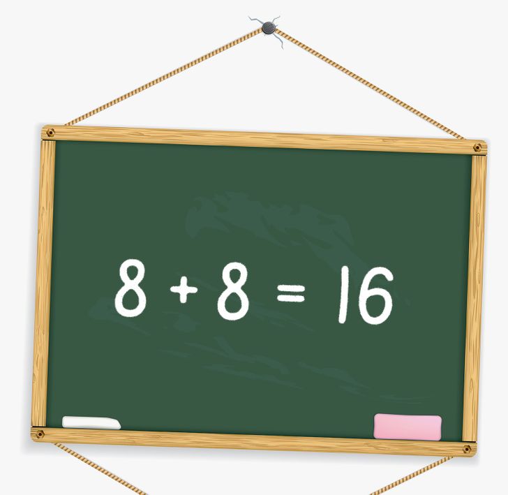 ปริศนาที่1 : คุณเพียงแค่ต้องพลิกกระดานดำเพื่อให้ได้สมการทางคณิตศาสตร์ที่ถูกต้อง