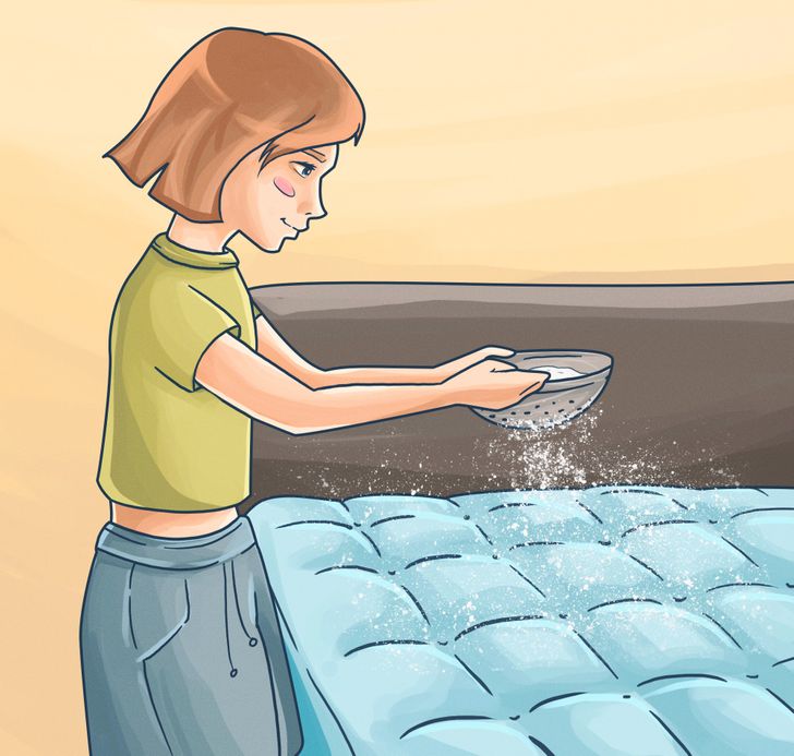 Pour Baking Soda on a Mattress and See What Happens