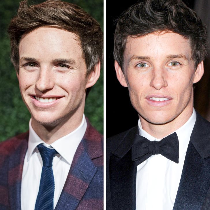 This is Eddie Redmayne. Which picture shows his wax figure?