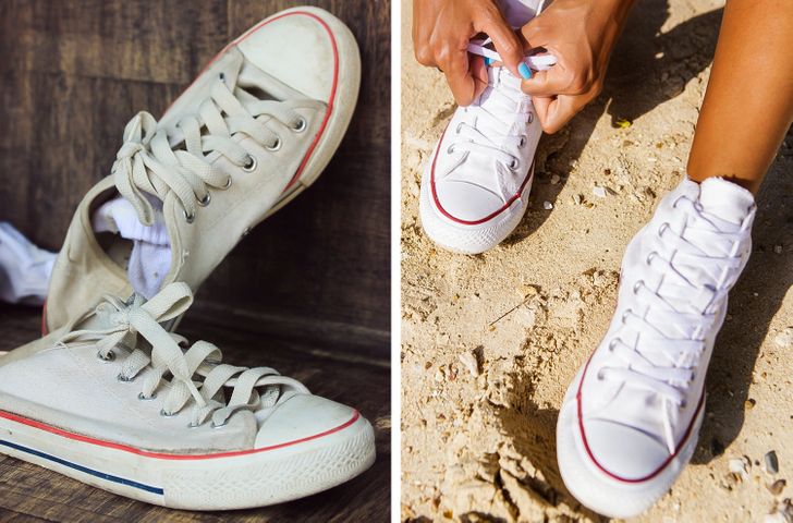 How to clean hot sale converse with toothpaste