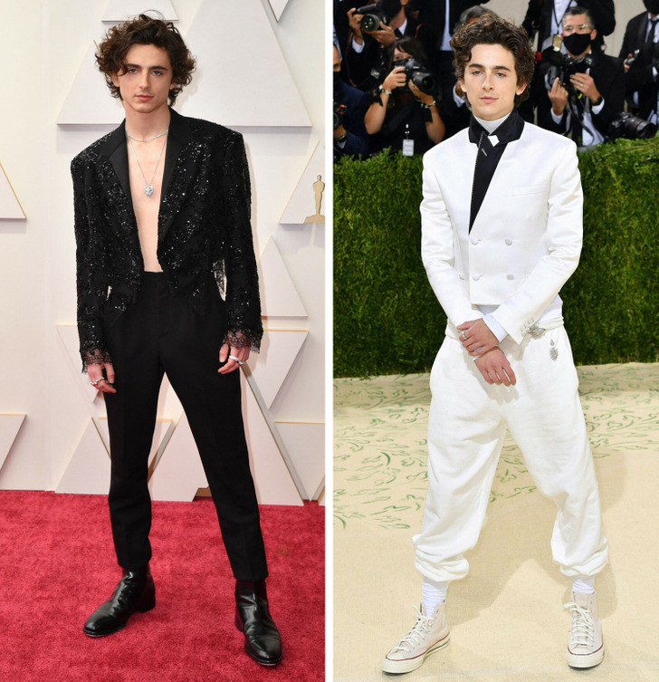 11 Celebrities Who Ditched the Classic Black Tux and Went for a ...