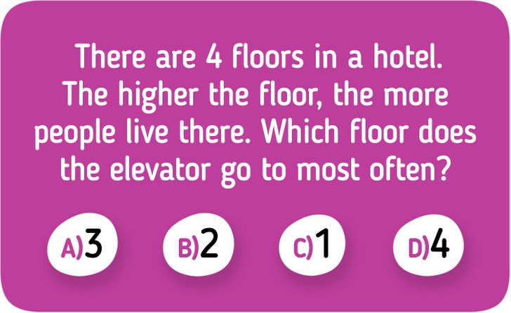 a multiple choice riddle. Can you get the right answer?