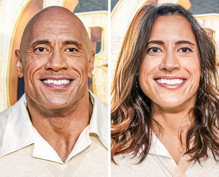 Dwayne Johnson as woman