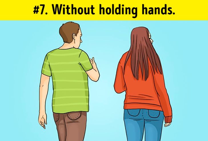 Your while walking a holds when girl arm 20 Signs