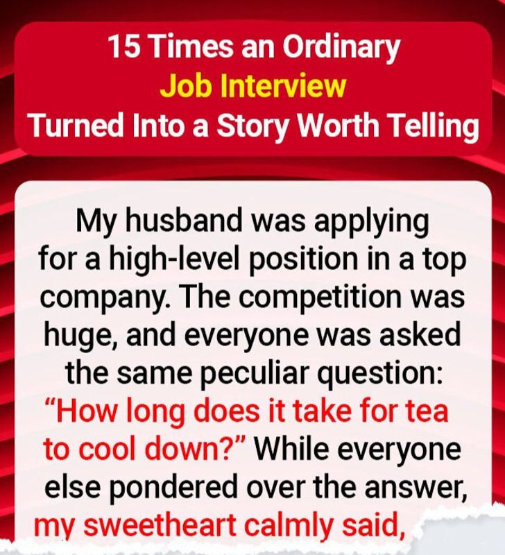 15 Times an Ordinary Job Interview Turned Into a Story Worth Telling