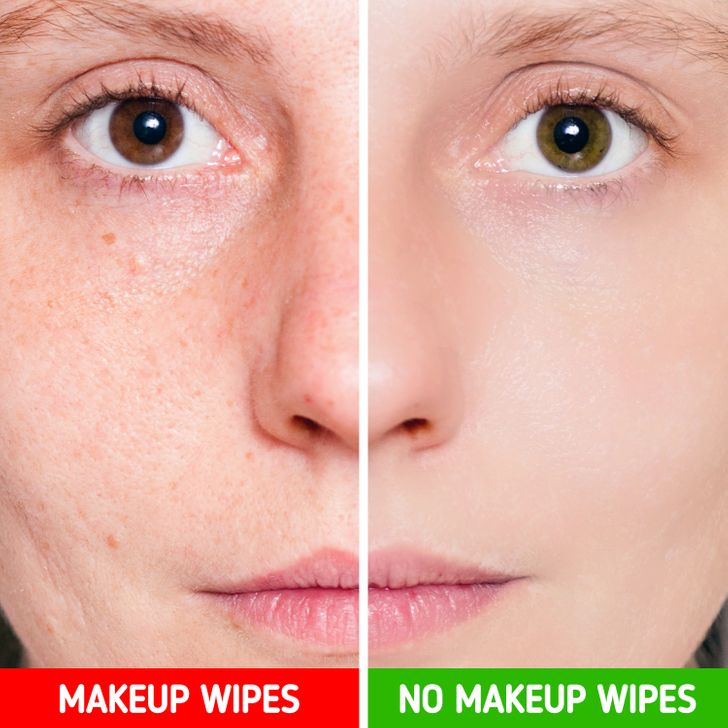 Penggunaan tisu makeup