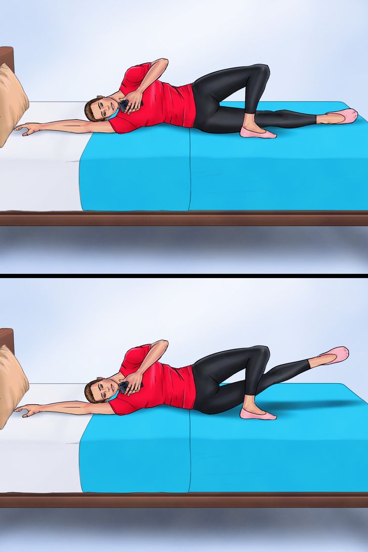 10 Body Shaping Exercises You Can Literally Do While Lying in Bed