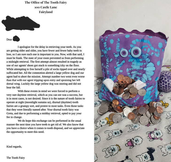 A Letter From the Tooth Fairy About the State of an 11-Year-Old’s Room