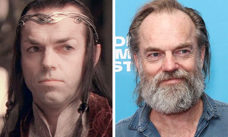 A young hugo weaving as elrond from lord of the rings