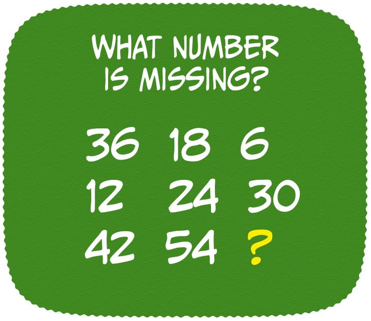 What number is missing here?