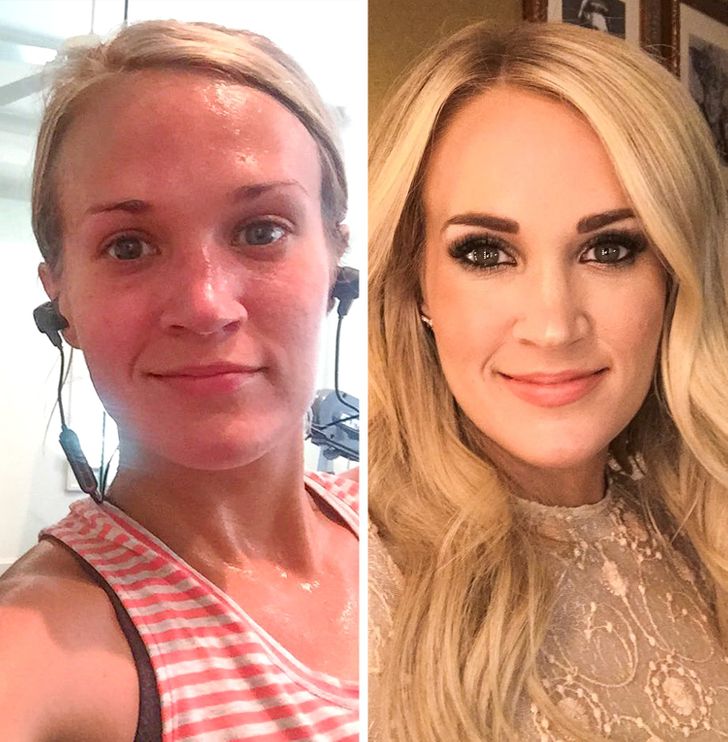 16 Celebrities Who Are Totally Unrecognizable Without Makeup