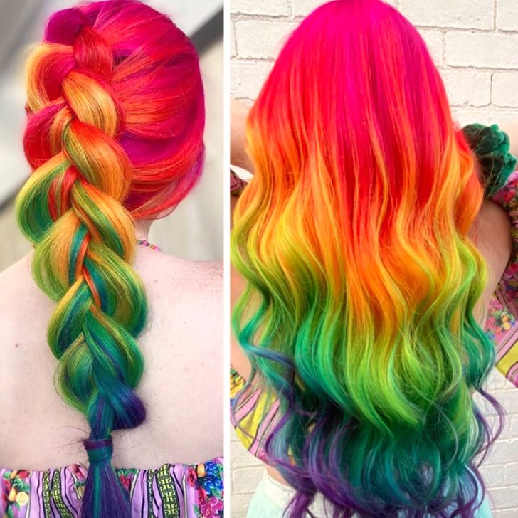 An Australian Hairstylist Turns Hair Into Unicorn Manes and Gives People a Dose of Rainbow