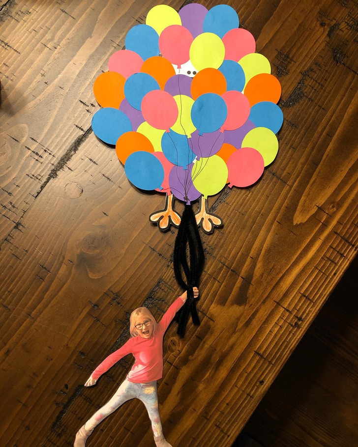 A Turkey Hidden Behind a Bunch of Balloons, Made in One Evening