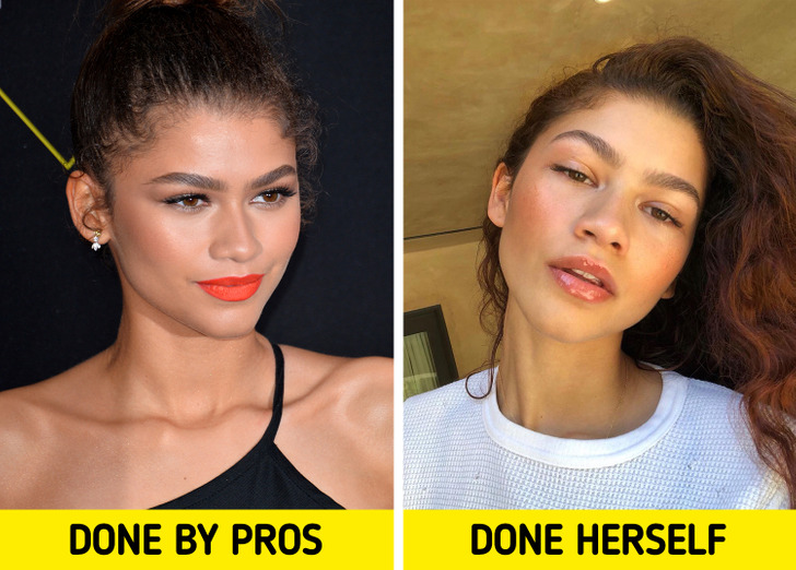 What 12 Celebrities Look Like With Makeup Done by Professionals and Themselves (We’re Not Sure Which One’s Best)