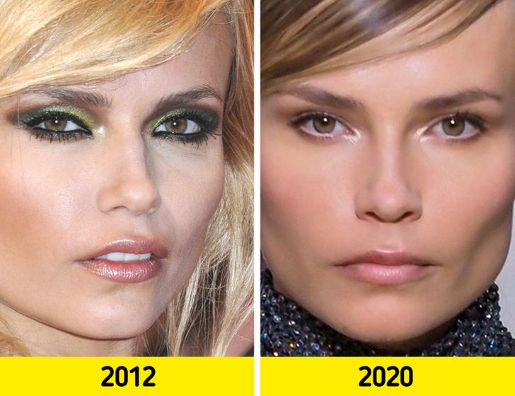 17 Pairs of Photos That Show How the Faces of Top Models Change With Time