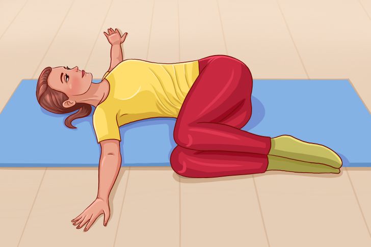 Lower back rotational online stretch