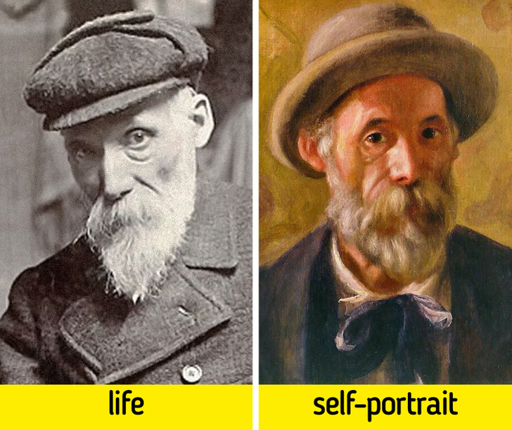 What 16 Famous Painters Looked Like in Their Self-Portraits and in Real Life